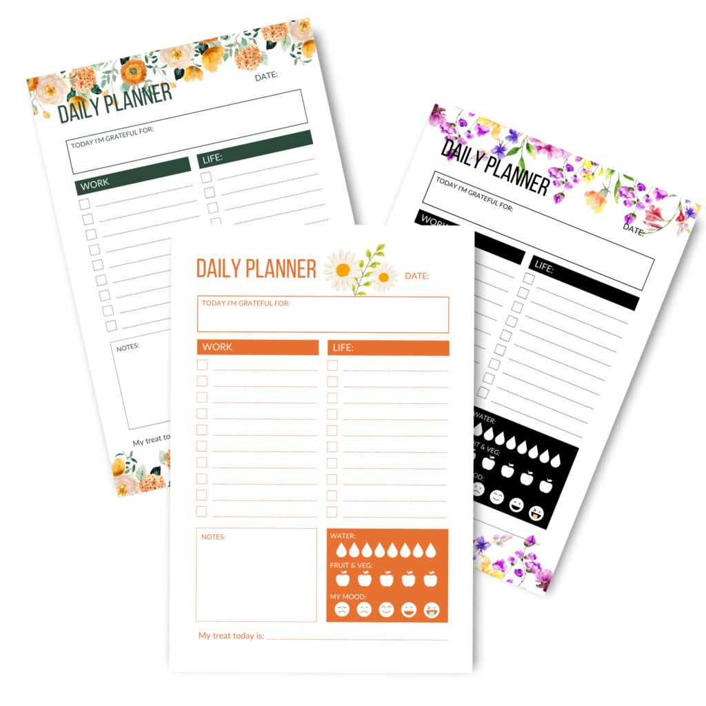 daily planner page image