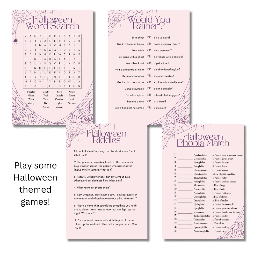 Halloween Printables Game Pack - Image 3