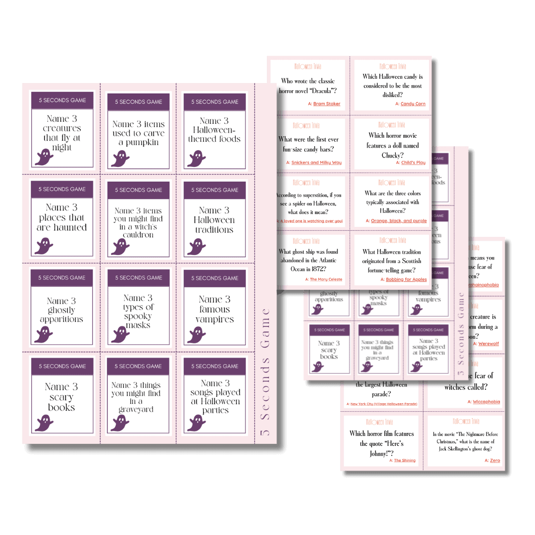 Halloween Printables Game Pack - Image 4
