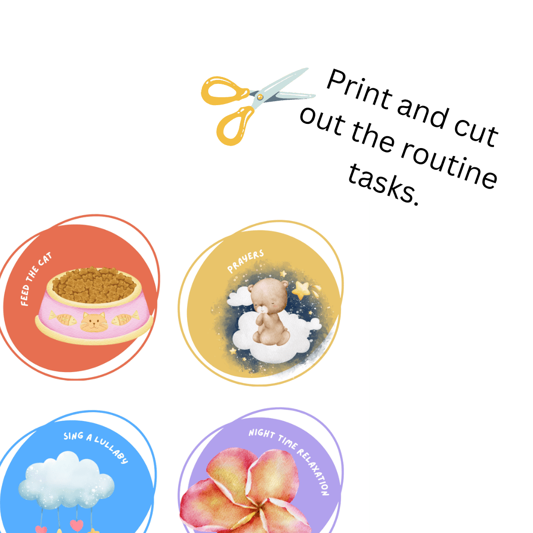 Morning & Night Routine Chart in Rainbow - Image 4