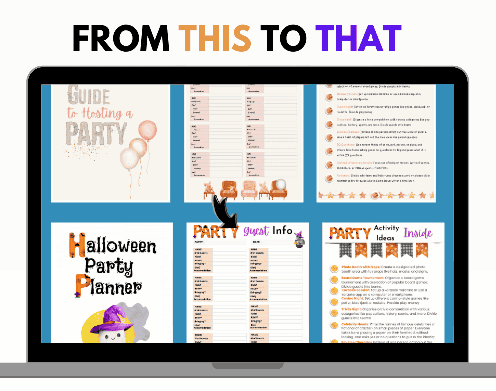 Party Hosting Guide & Planner (PLR Canva Template) - Image 4