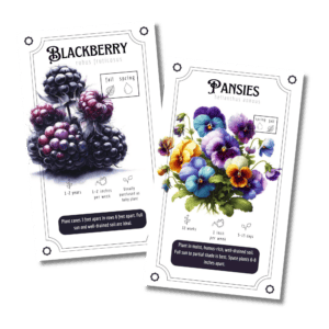 PLR Printable Gardening Cards