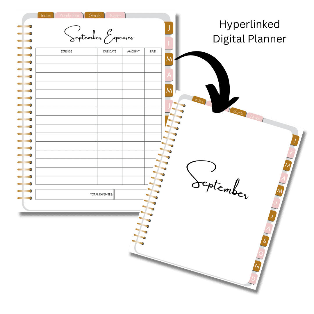 Digital Budget Planner in Pink & Gold - Image 3