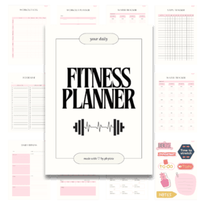 Cover image for digital fitness planner