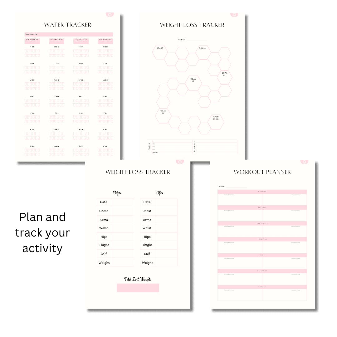 Digital Fitness Planner (with Canva Template) - Image 4