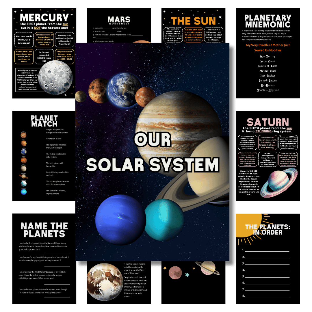 Cover image for Let's Study: Our Solar System in Black product