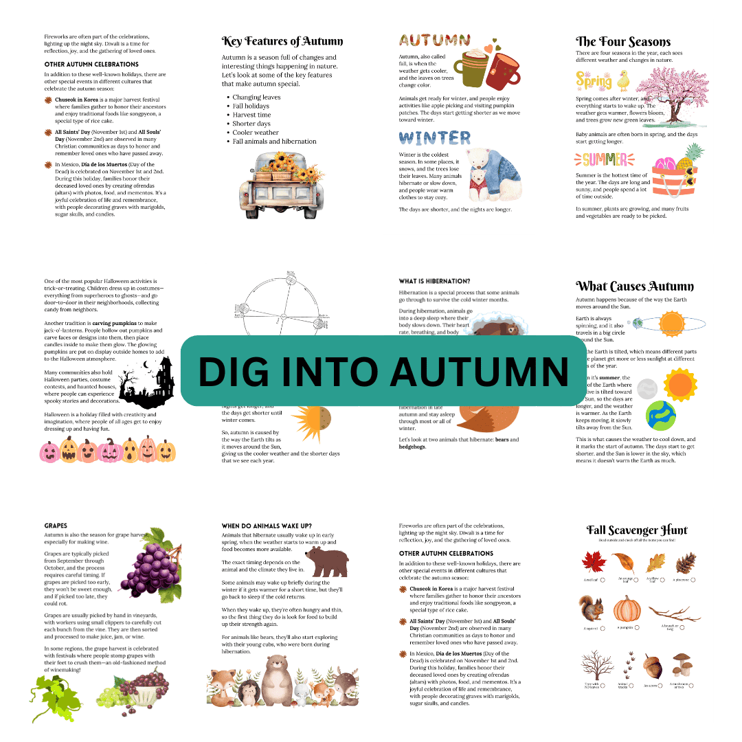 Unit Study: Autumn (Blue, Yellow & White Inc.) - Image 3