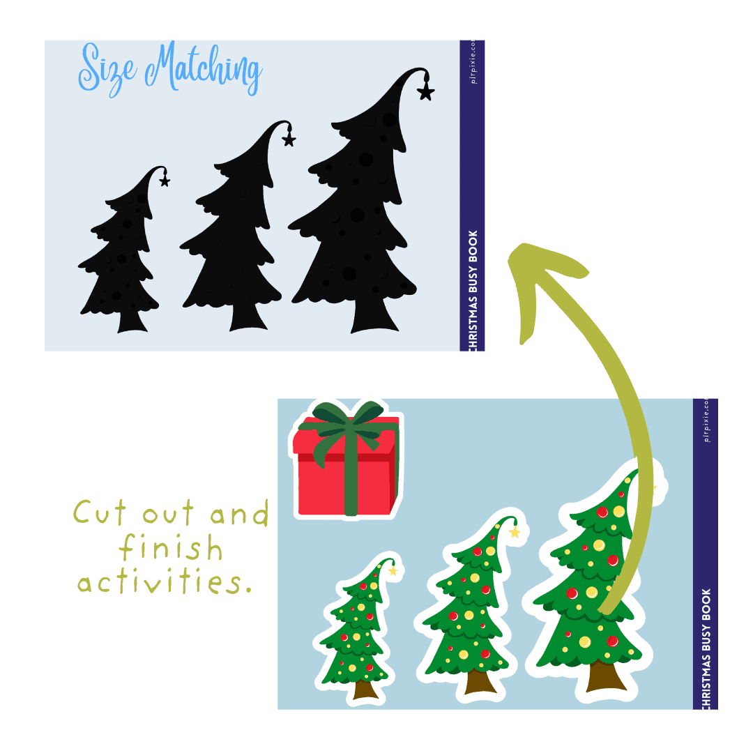 Christmas Busy Book in Blue - Image 3