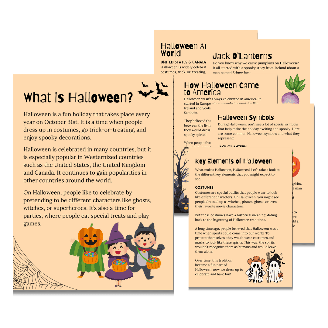 Unit Study: Halloween (Orange, Pink and White, incl.) - Image 5