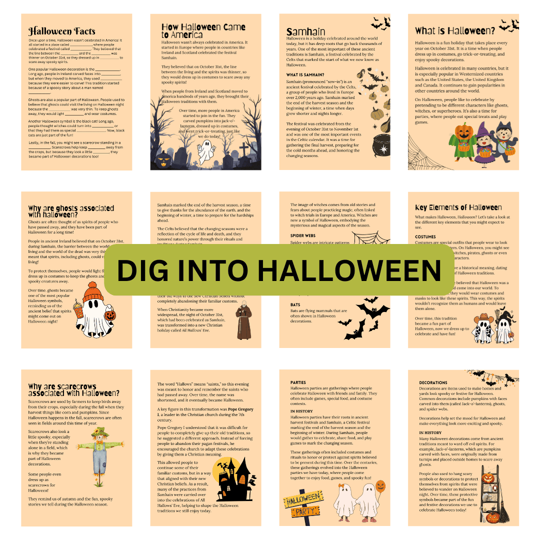 Unit Study: Halloween (Orange, Pink and White, incl.) - Image 3