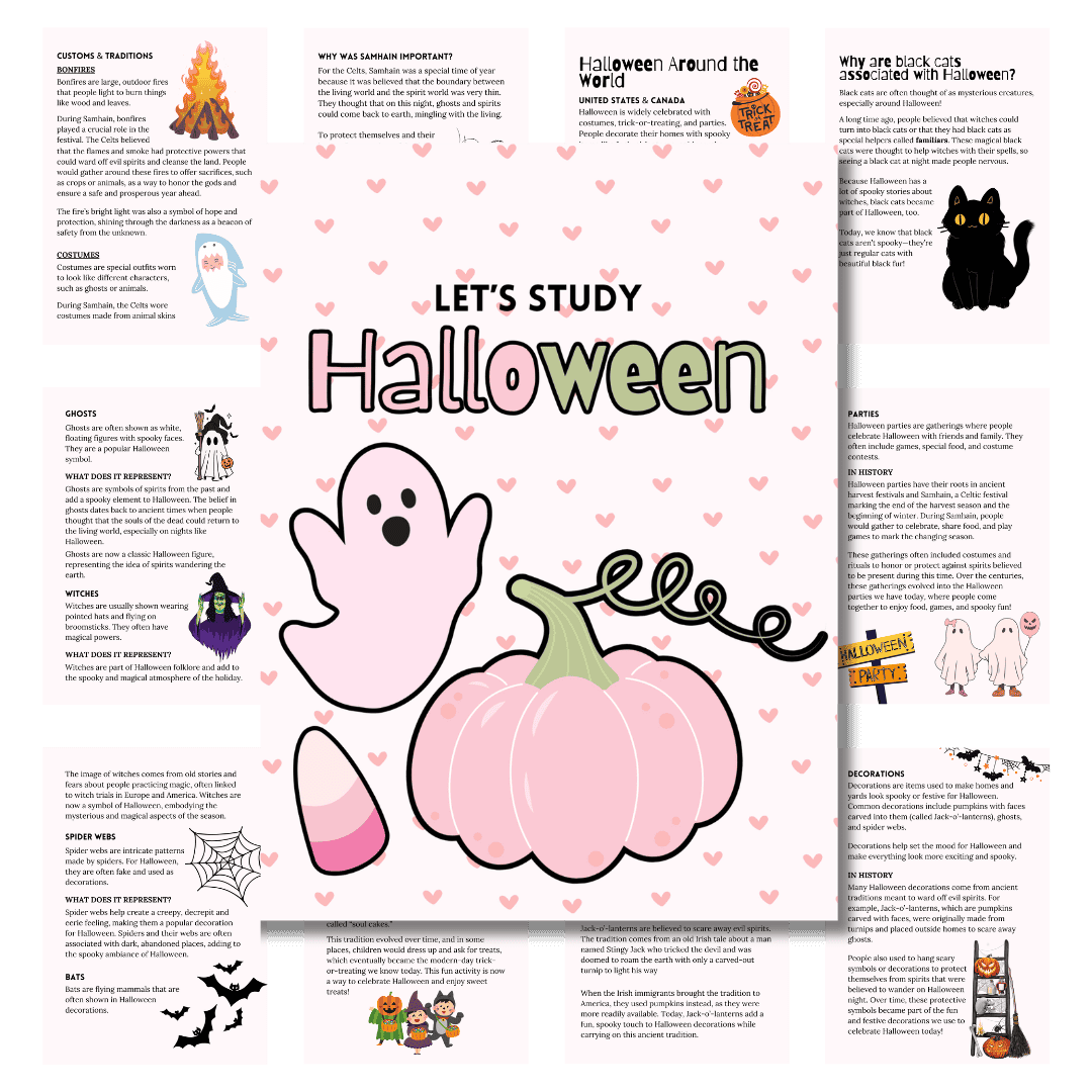 Unit Study: Halloween (Orange, Pink and White, incl.) - Image 6