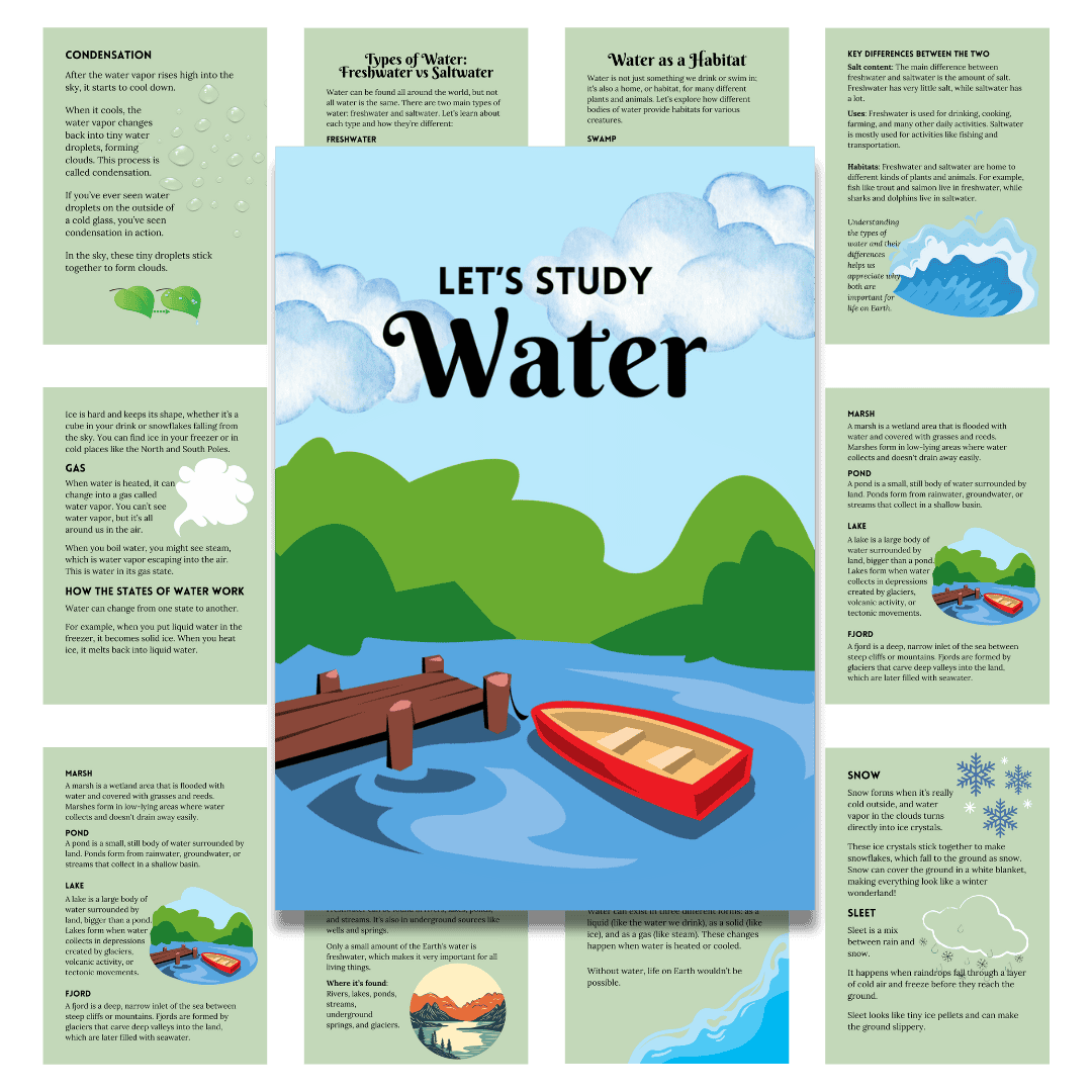 Unit Study: Water (Light Blue, Green & White Incl.) - Image 8