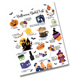 Cover image of the Halloween bucket list
