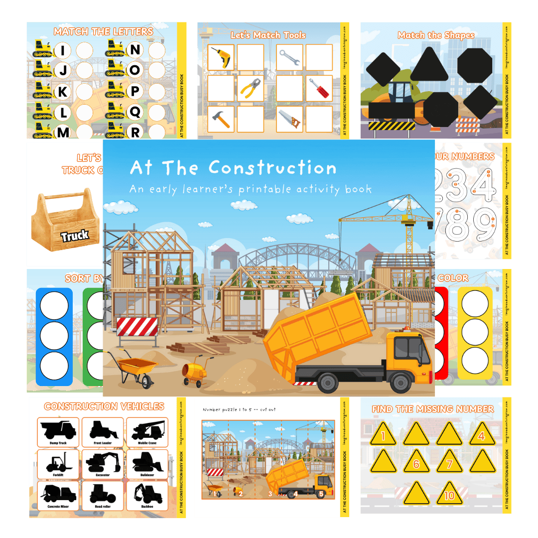 Cover image for Construction Site Busy Book
