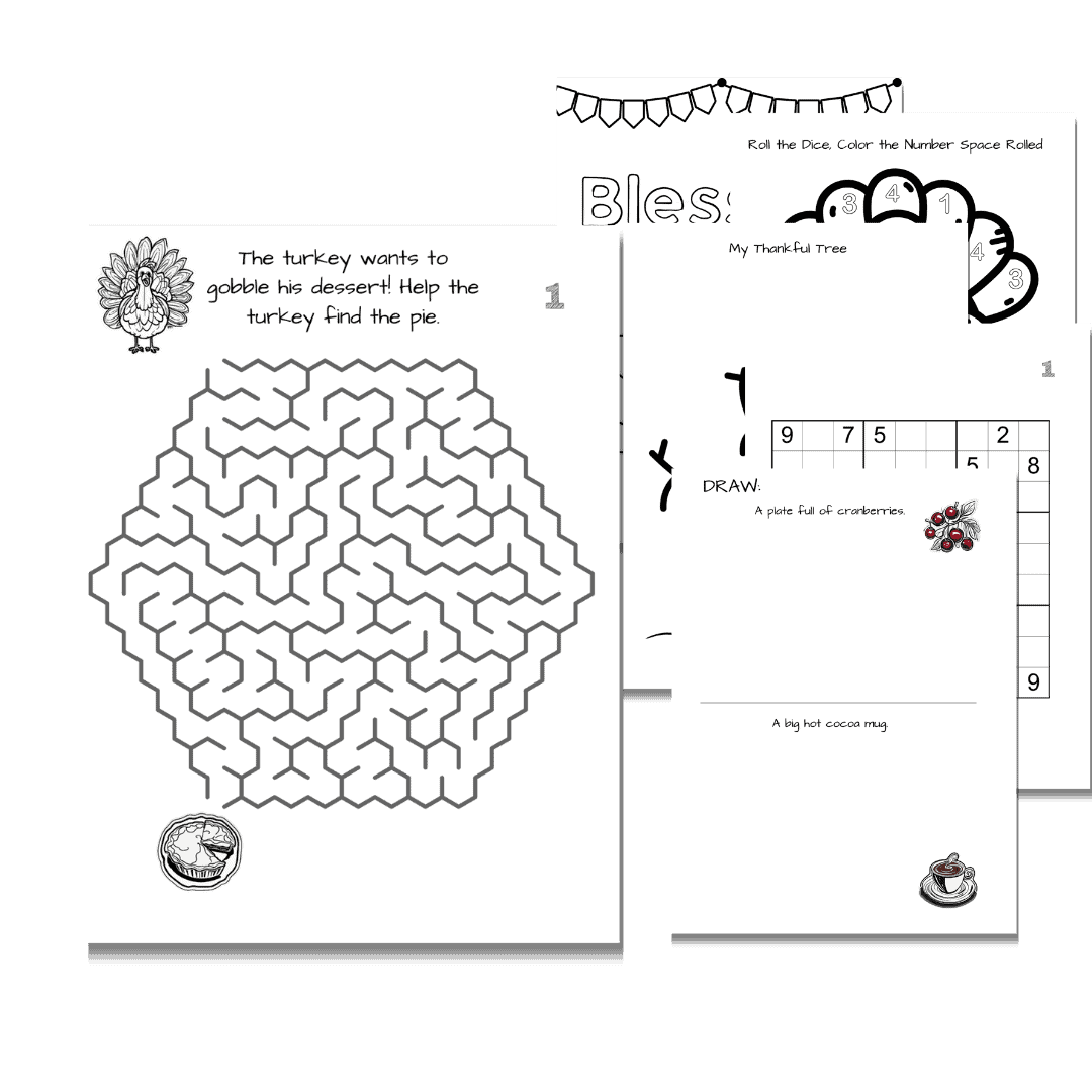 Thanksgiving/Fall Activity Book - Image 4
