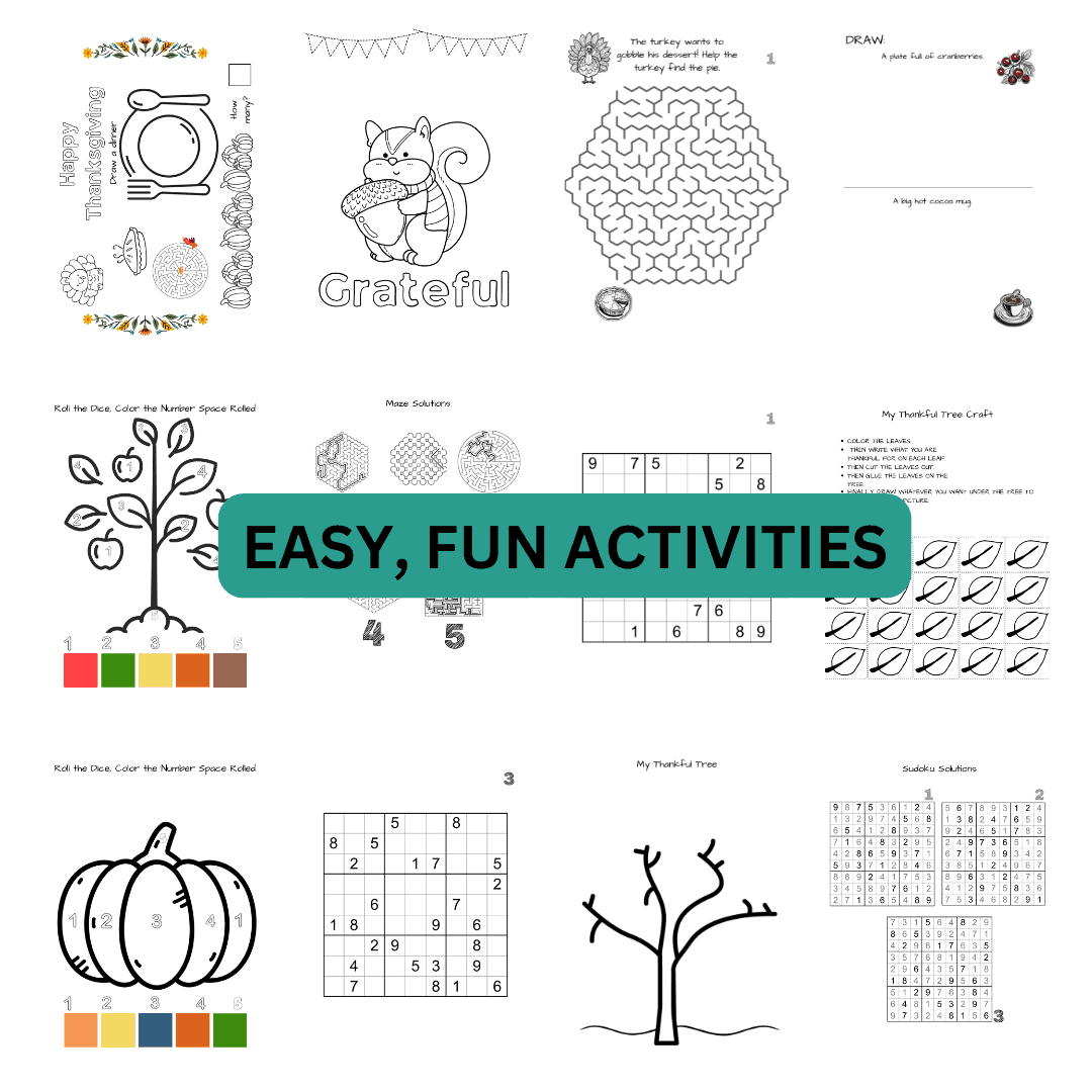 Thanksgiving/Fall Activity Book - Image 3