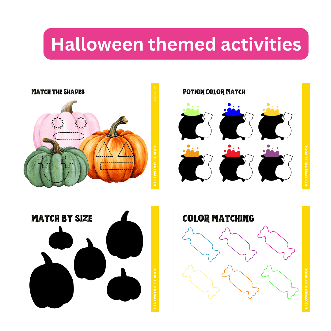 Halloween Busy Book in Yellow - Image 2