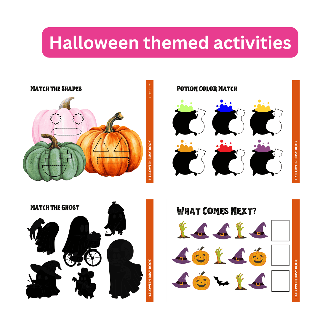Halloween Busy Book in Orange - Image 2