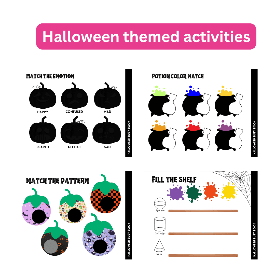 Halloween Busy Book in Black - Image 2