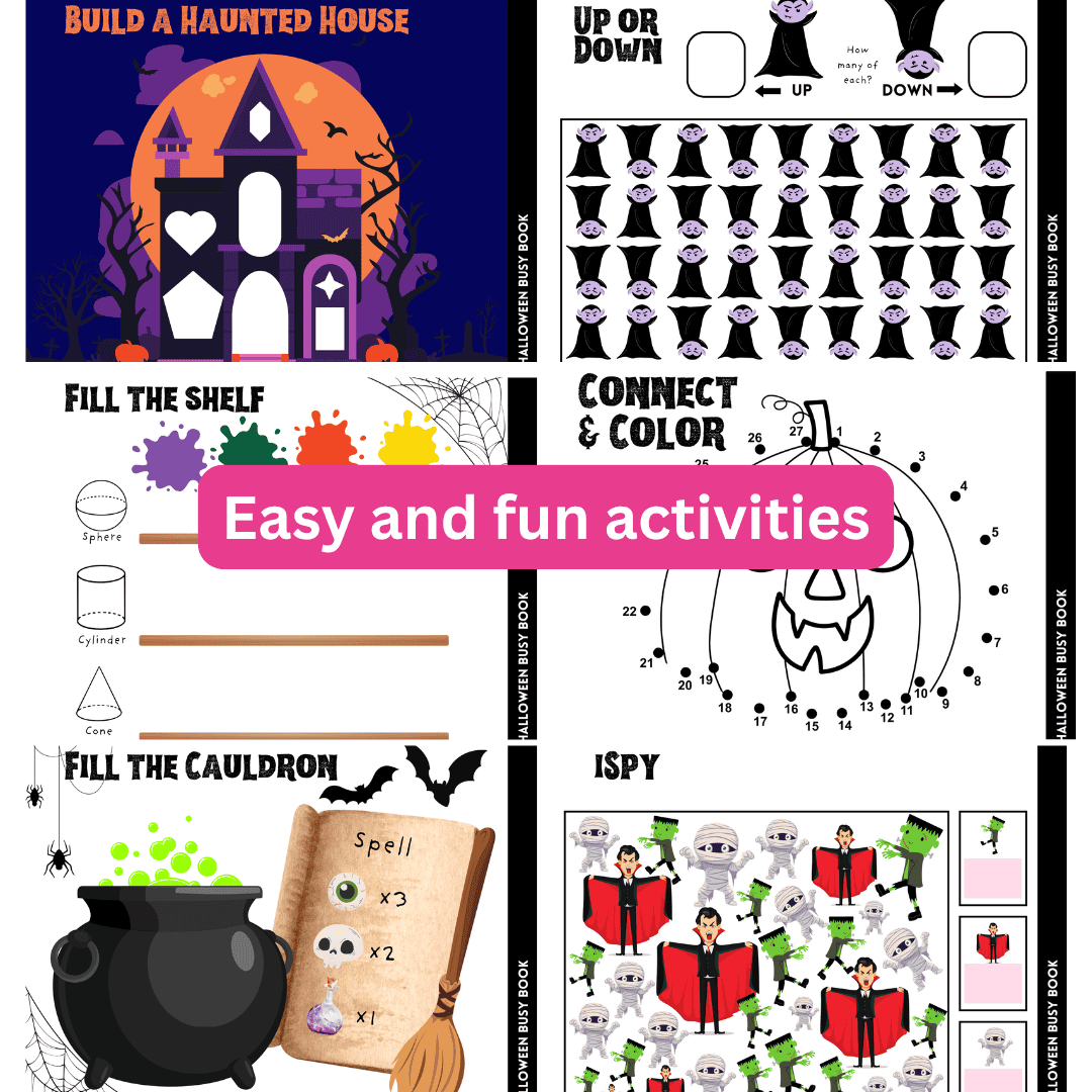 Halloween Busy Book in Black - Image 3