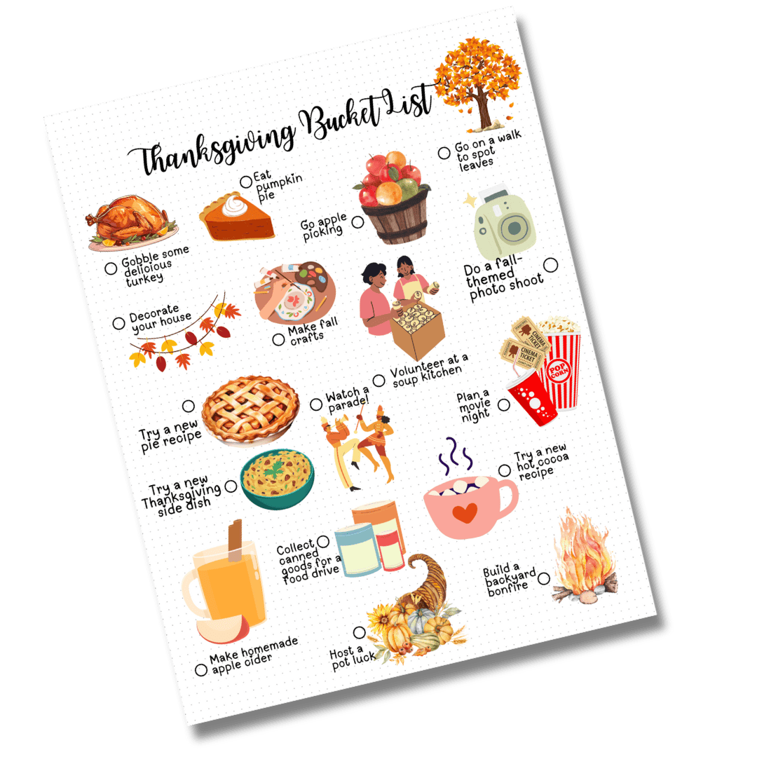 thanksgiving bucket list