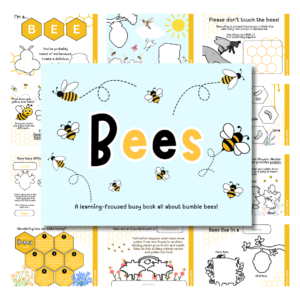Cover image for bees busy book
