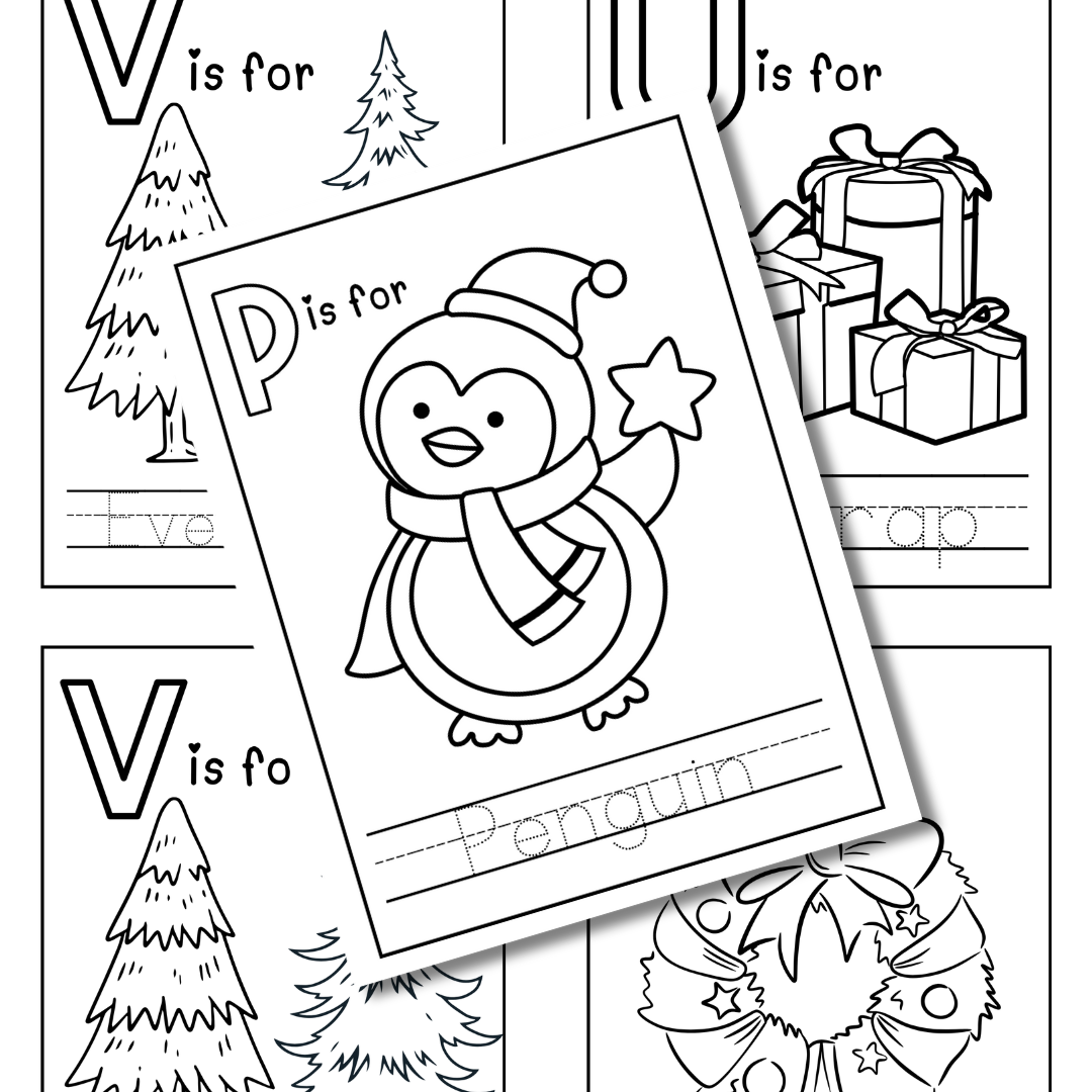 Cover image for christmas color and trace