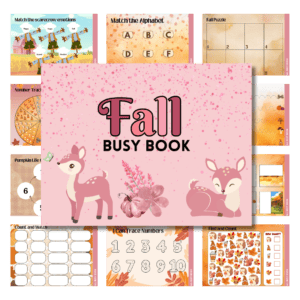 Pink busy book fall cover