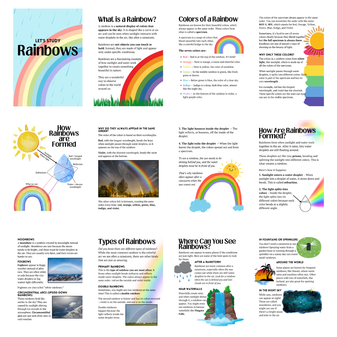 Unit Study: Rainbows - Image 3