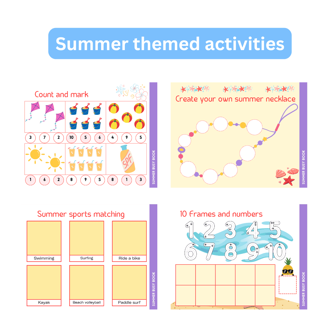 Summer Busy Book in Purple - Image 2