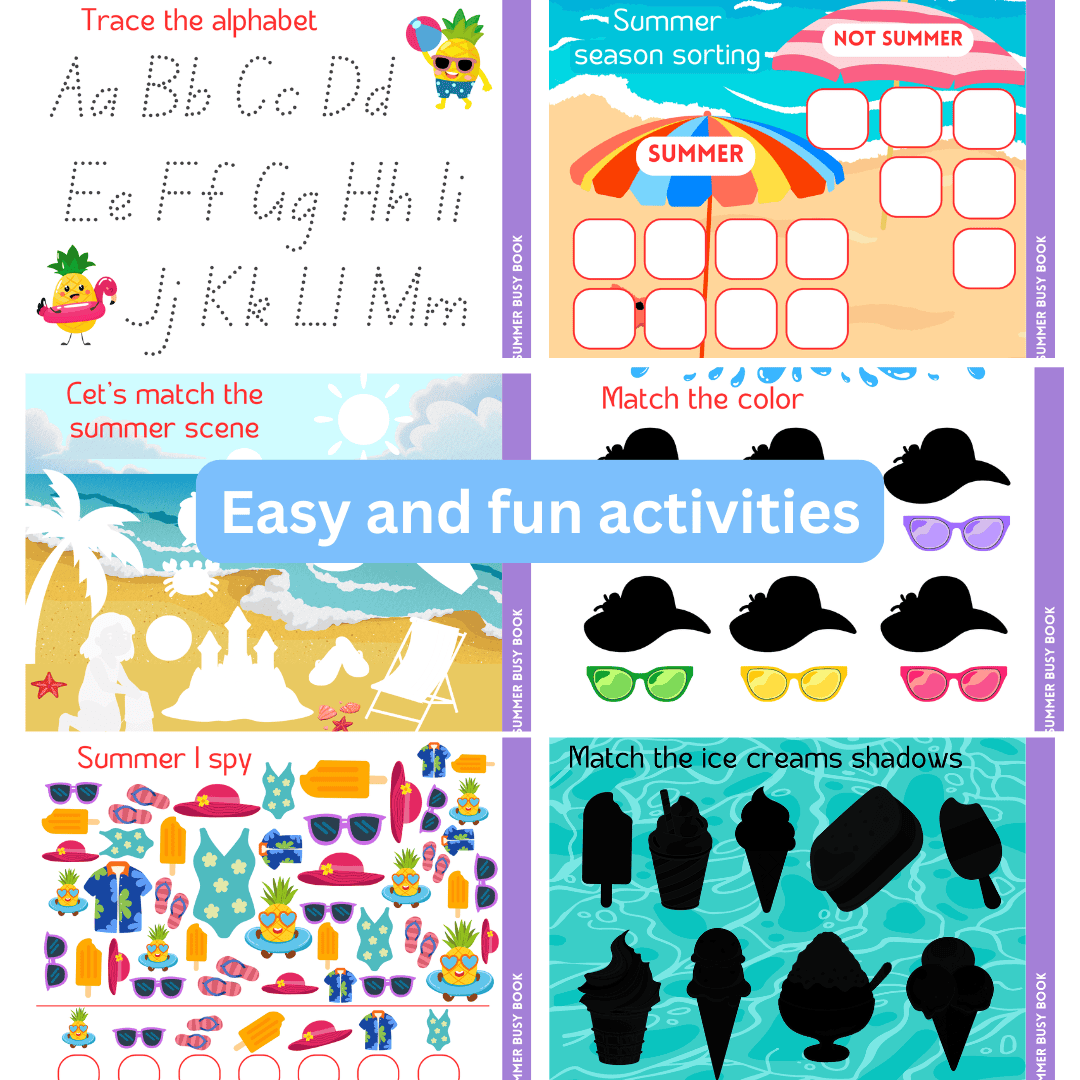 Summer Busy Book in Purple - Image 4