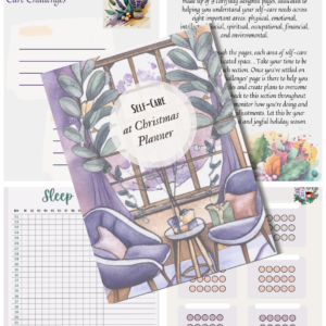 Cover image for self care at Christmas planner
