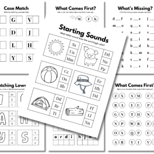 ABC Worksheet bundle