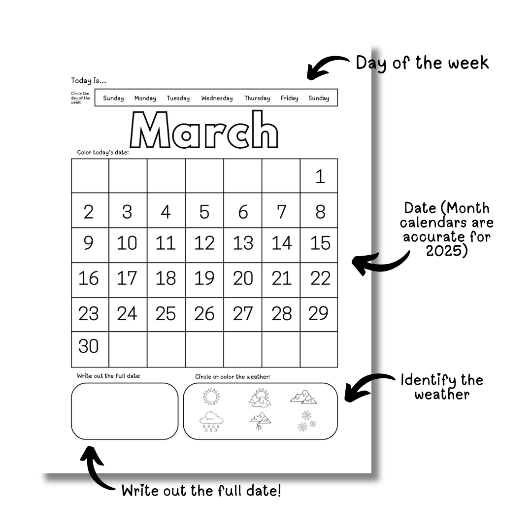 Build-the-Date Worksheets - Image 2