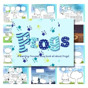 Blue Frogs busy book