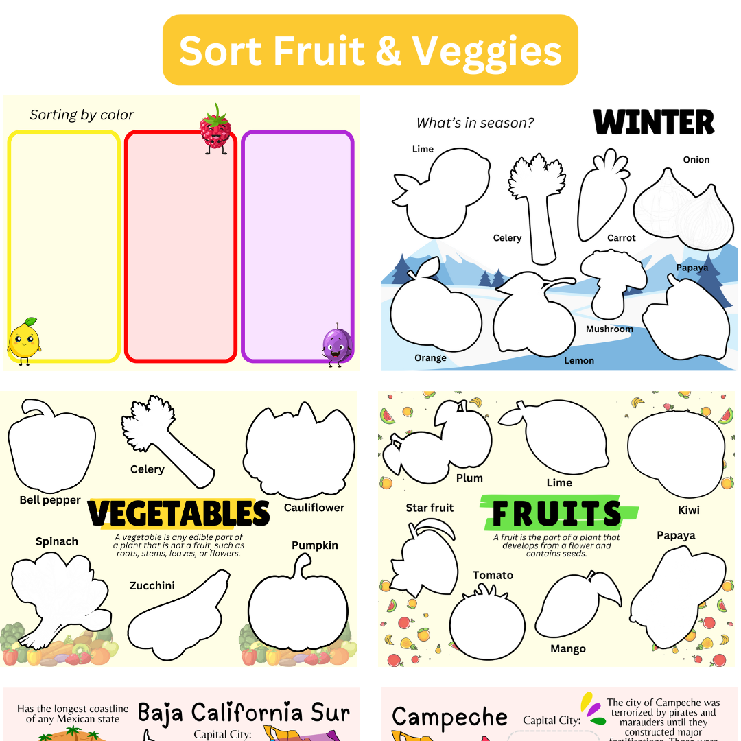 Fruit & Veggies Busy Book - Image 2