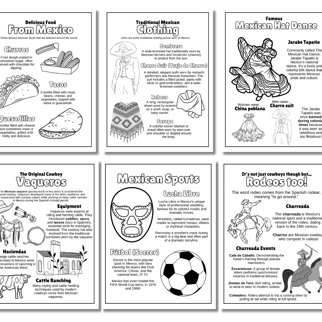 Mexico Fact-ivities Worksheets - Image 2