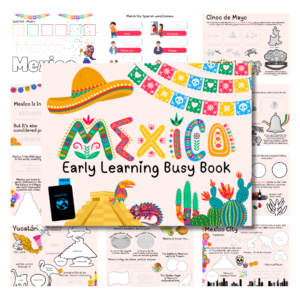 Cover image for the Mexico Early Learning Busy Book