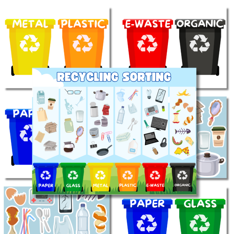 Cover image for busy activity recycling sorting