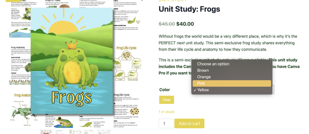 Screenshot of semi-exclusive color picking