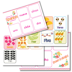 Cover image for Spanish number matching