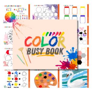 Color busy book in orange cover