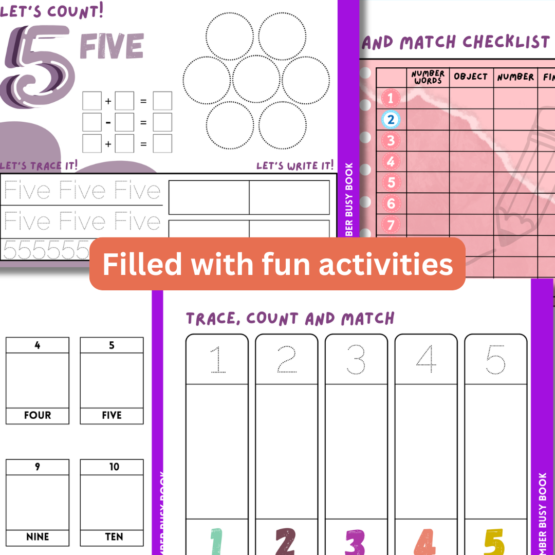 Numbers 1 to 10 Busy Book - Image 3