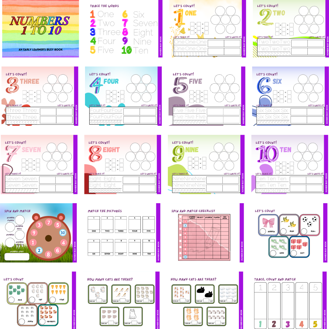 Numbers 1 to 10 Busy Book - Image 5