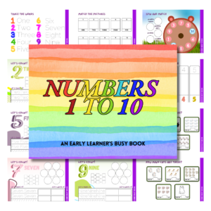Cover image for Rainbow busy book numbers 1 to 10