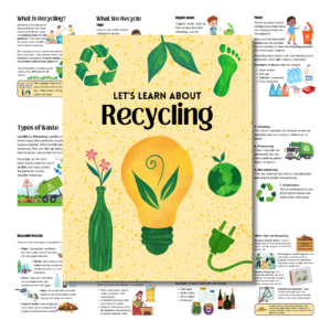 Recycling Unit Study in Yellow