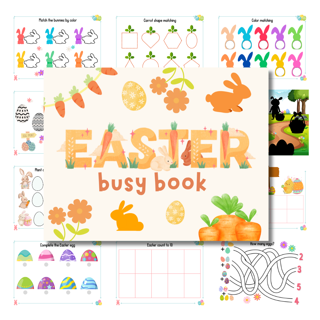 Easter Busy Book in Orange