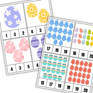 Easter Eggs Count & Clip