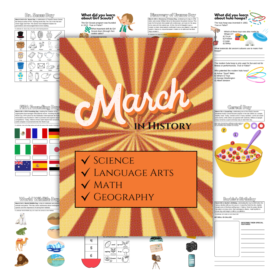 March in History: No Prep Pack