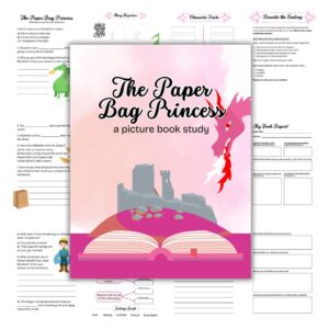 Pink Paper Bag Princess Book study
